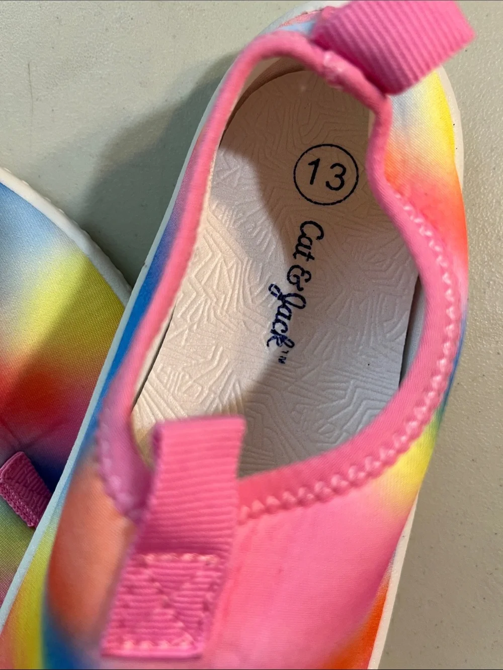 Cat & Jack Pink Multi Tie-Dye Slip-On Kids Water Shoes